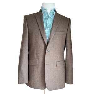 Vince Camuto Mens Brown Mordent‎ Fit Button Sport Coat Blazer Size 40R